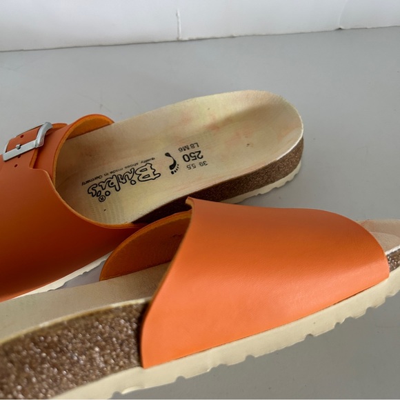 BOHO Birkenstock Catalina Orange Sandals Shoes Slides 39 8 8.5 minimal wear &… - Picture 5 of 16